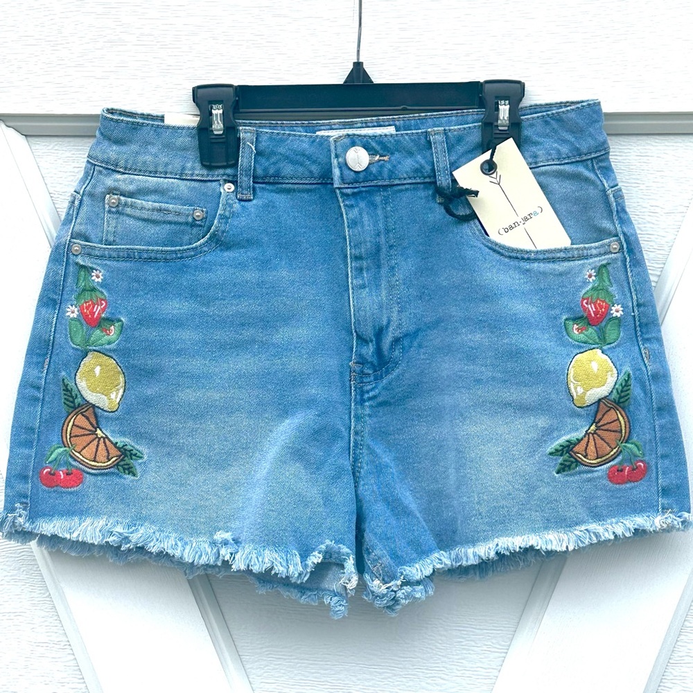 Ban•Jara Fruity Denim Shorts